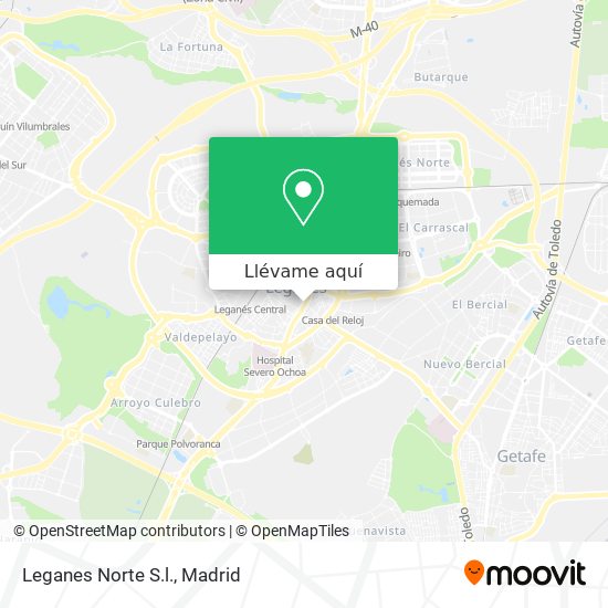 Mapa Leganes Norte S.l.