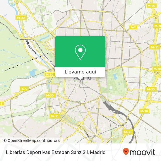 Mapa Librerias Deportivas Esteban Sanz S.l