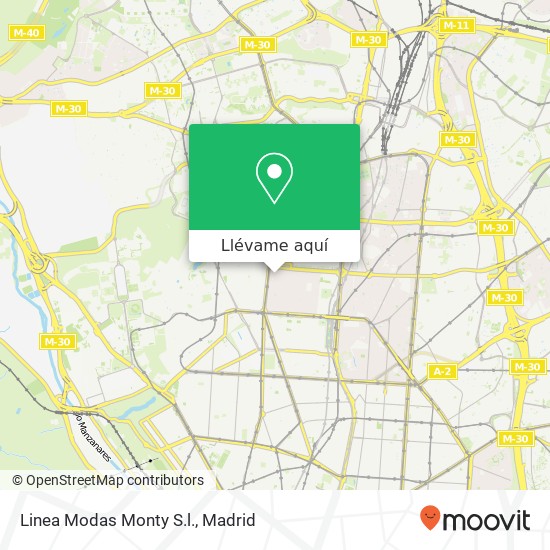 Mapa Linea Modas Monty S.l.