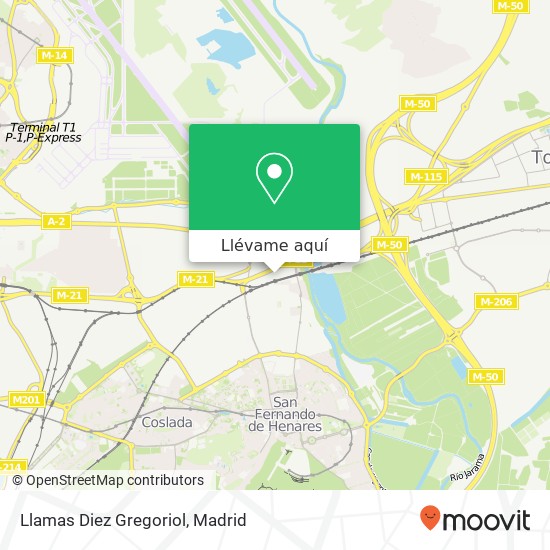 Mapa Llamas Diez Gregoriol