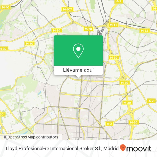 Mapa Lloyd Profesional-re Internacional Broker S.l.