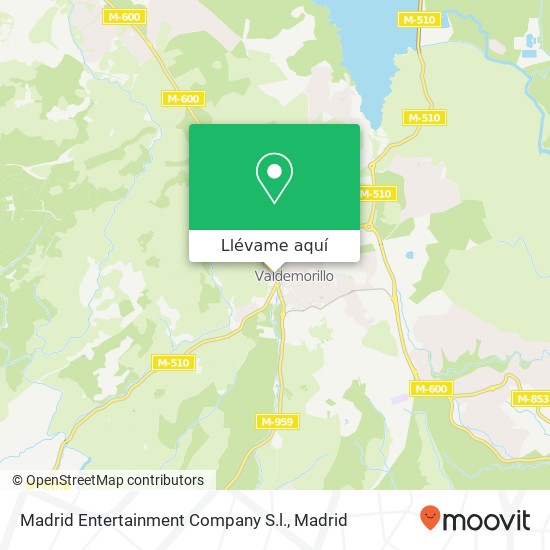 Mapa Madrid Entertainment Company S.l.