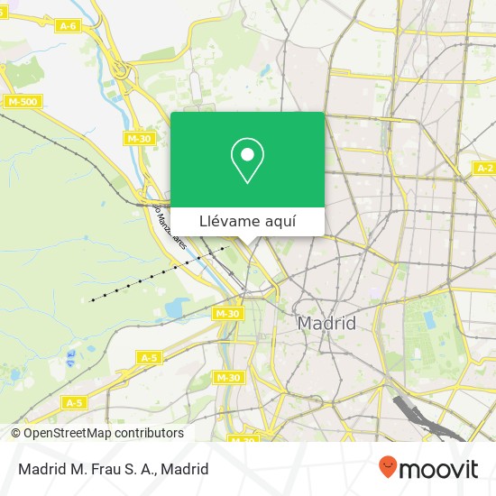 Mapa Madrid M. Frau S. A.