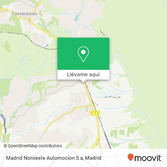 Mapa Madrid Noroeste Automocion S.a