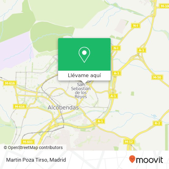 Mapa Martin Poza Tirso