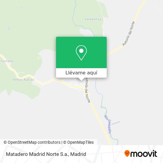 Mapa Matadero Madrid Norte S.a.