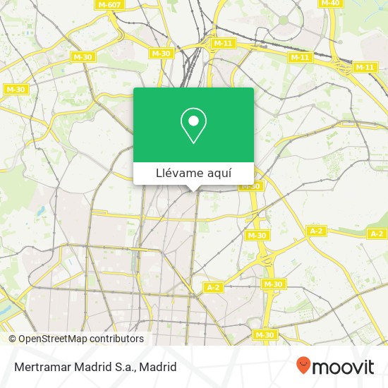 Mapa Mertramar Madrid S.a.