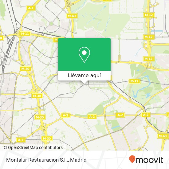 Mapa Montalur Restauracion S.l..
