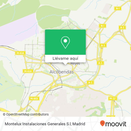 Mapa Montelux Instalaciones Generales S.l