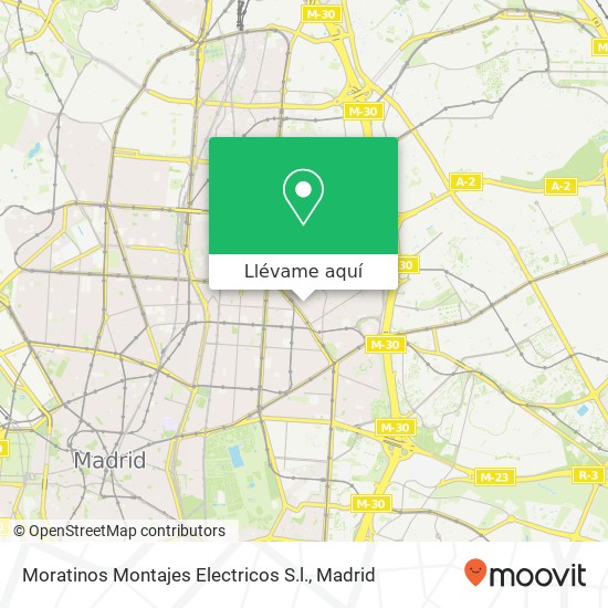 Mapa Moratinos Montajes Electricos S.l.