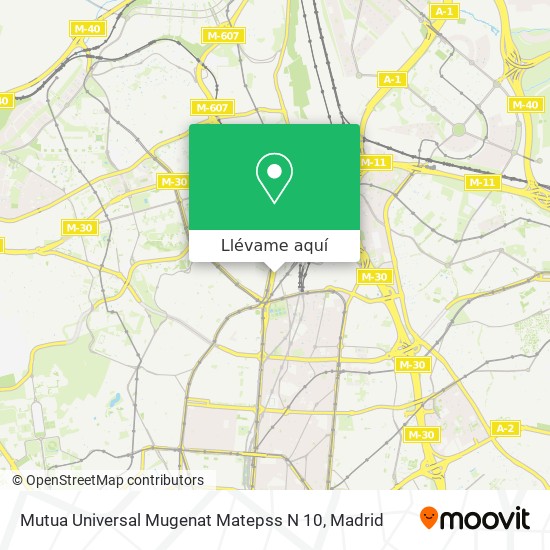 Mapa Mutua Universal Mugenat Matepss N 10