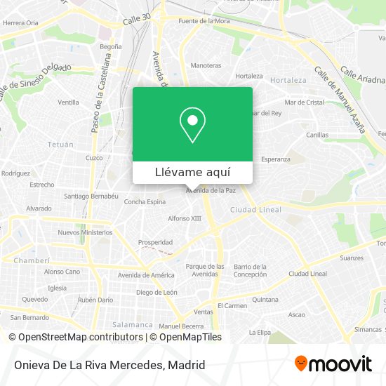 Mapa Onieva De La Riva Mercedes
