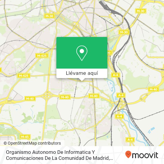 Mapa Organismo Autonomo De Informatica Y Comunicaciones De La Comunidad De Madrid