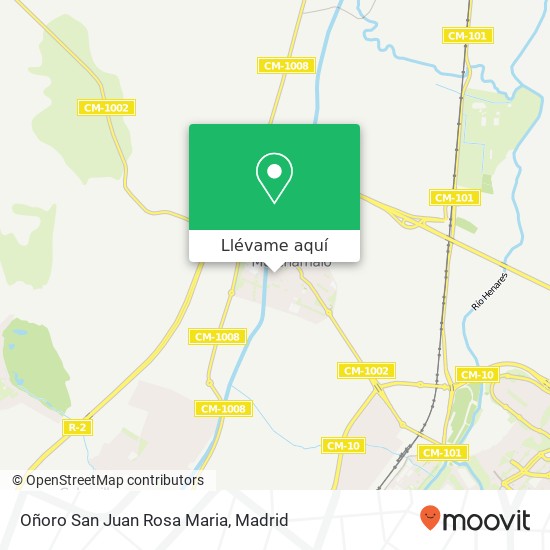 Mapa Oñoro San Juan Rosa Maria