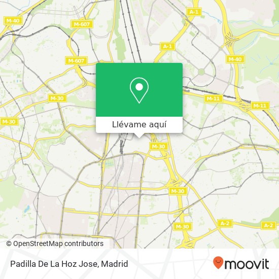 Mapa Padilla De La Hoz Jose