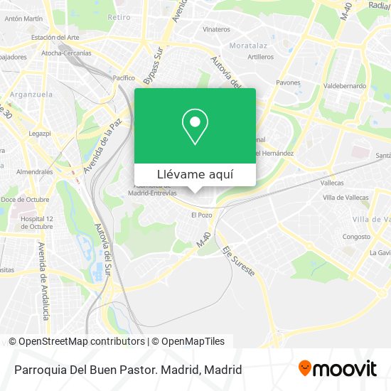 Mapa Parroquia Del Buen Pastor. Madrid