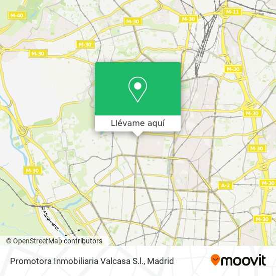 Mapa Promotora Inmobiliaria Valcasa S.l.