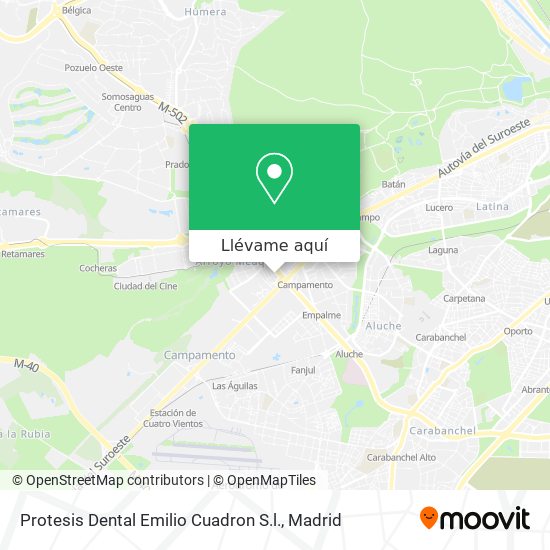 Mapa Protesis Dental Emilio Cuadron S.l.