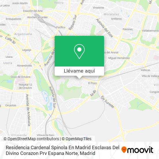 Mapa Residencia Cardenal Spinola En Madrid Esclavas Del Divino Corazon Prv Espana Norte