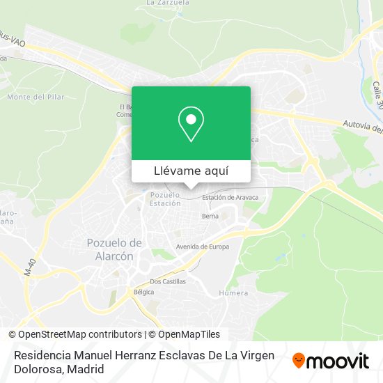 Mapa Residencia Manuel Herranz Esclavas De La Virgen Dolorosa