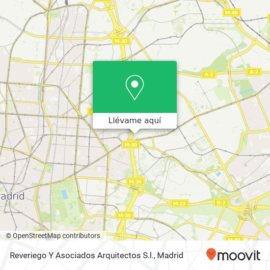 Mapa Reveriego Y Asociados Arquitectos S.l.