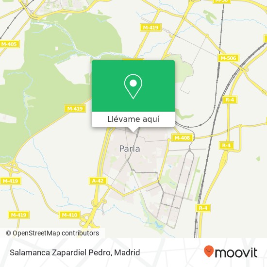 Mapa Salamanca Zapardiel Pedro