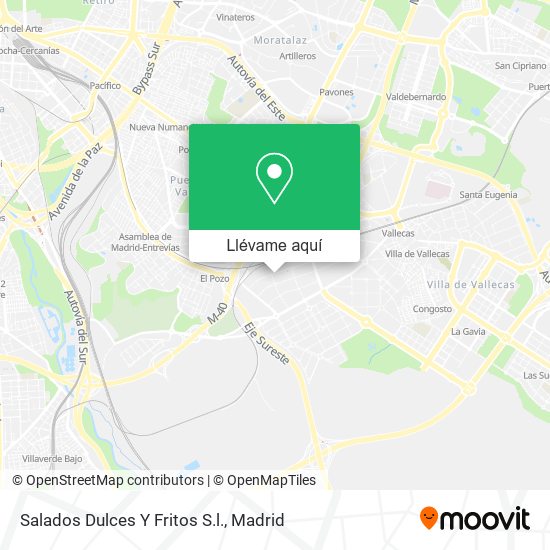 Mapa Salados Dulces Y Fritos S.l.
