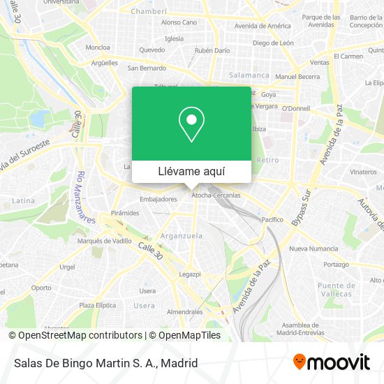 Mapa Salas De Bingo Martin S. A.