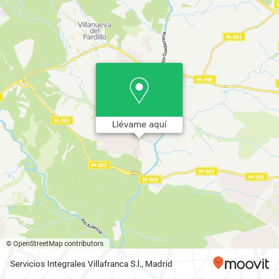 Mapa Servicios Integrales Villafranca S.l.