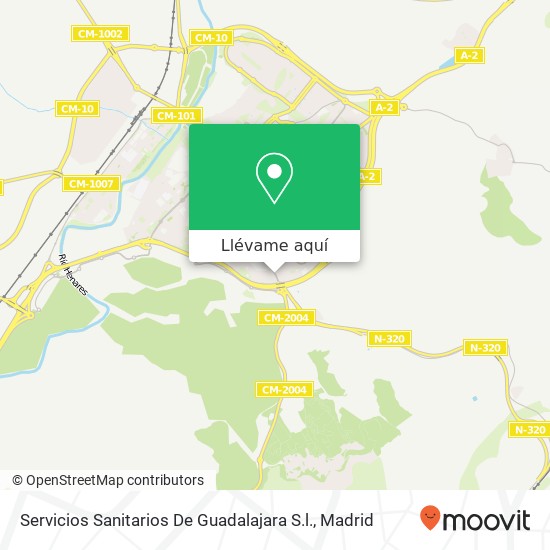 Mapa Servicios Sanitarios De Guadalajara S.l.