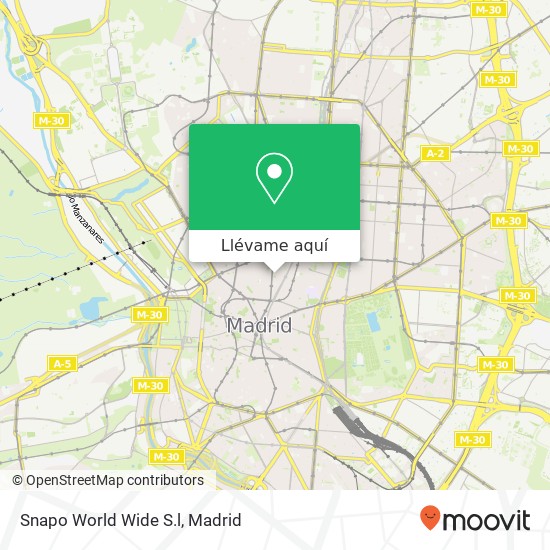 Mapa Snapo World Wide S.l