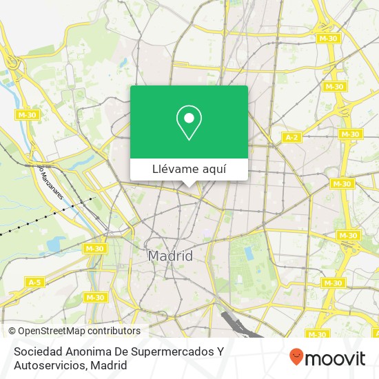 Mapa Sociedad Anonima De Supermercados Y Autoservicios
