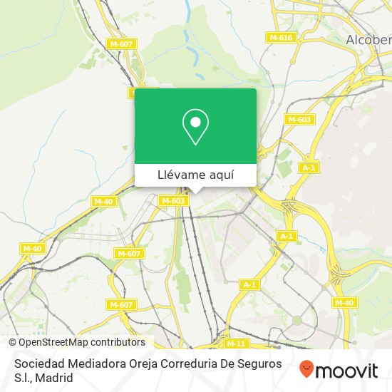 Mapa Sociedad Mediadora Oreja Correduria De Seguros S.l.