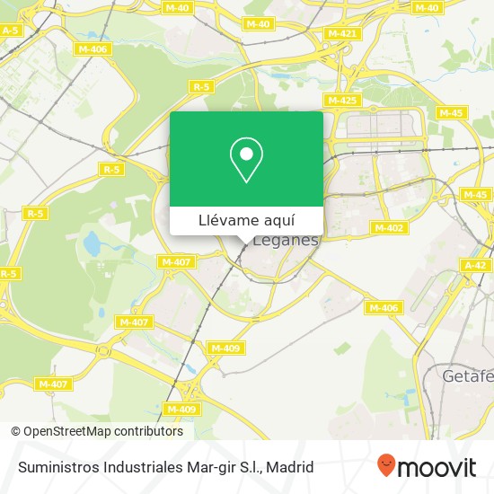 Mapa Suministros Industriales Mar-gir S.l.