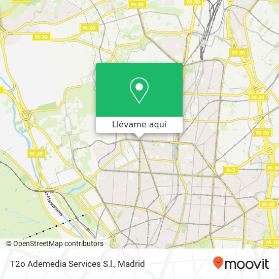 Mapa T2o Ademedia Services S.l.
