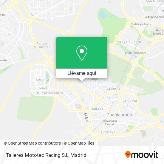 Mapa Talleres Mototec Racing S.l.