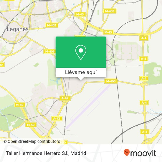 Mapa Taller Hermanos Herrero S.l.