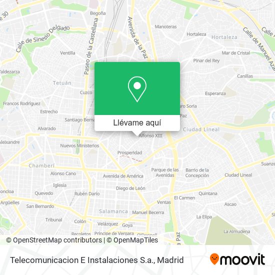 Mapa Telecomunicacion E Instalaciones S.a.