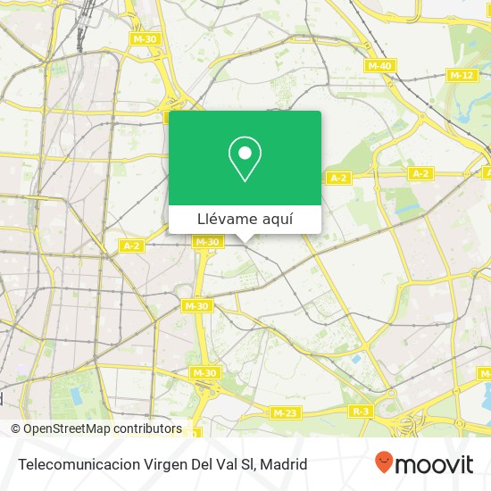 Mapa Telecomunicacion Virgen Del Val Sl