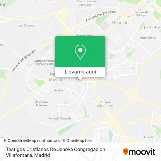 Mapa Testigos Cristianos De Jehova Congregacion Villafontana