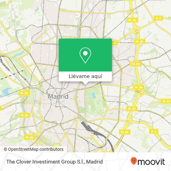 Mapa The Clover Investiment Group S.l.