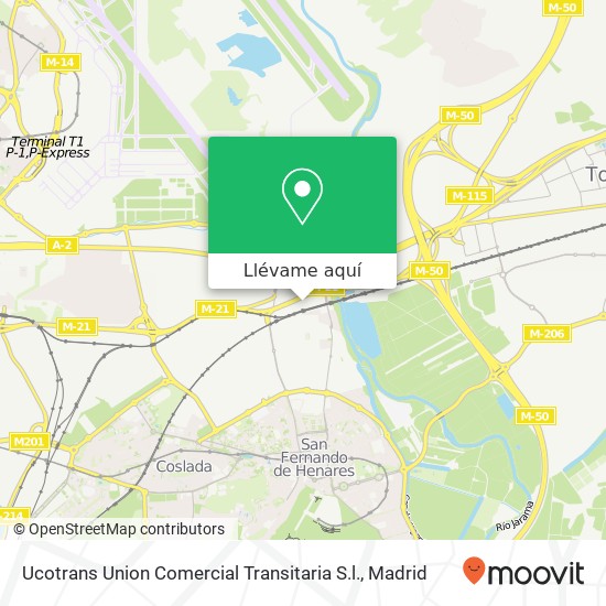 Mapa Ucotrans Union Comercial Transitaria S.l.