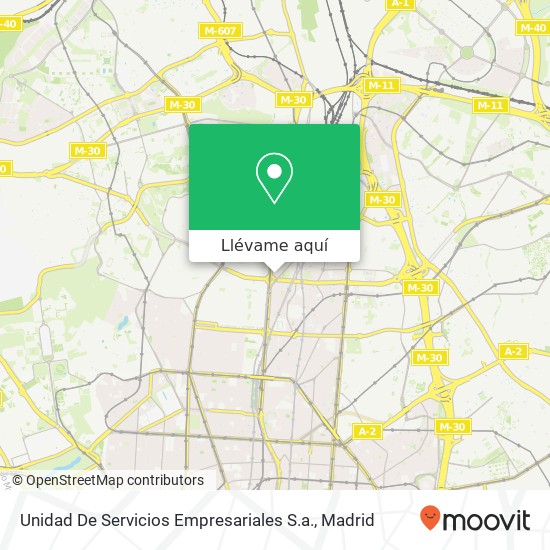 Mapa Unidad De Servicios Empresariales S.a.