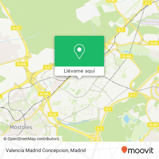 Mapa Valencia Madrid Concepcion