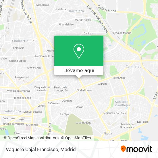 Mapa Vaquero Cajal Francisco
