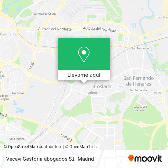Mapa Vecavi Gestoria-abogados S.l.