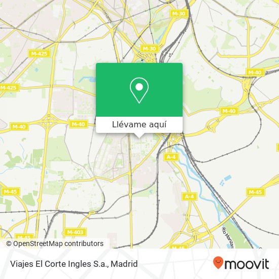 Mapa Viajes El Corte Ingles S.a.