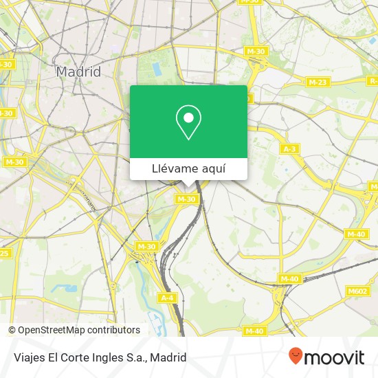 Mapa Viajes El Corte Ingles S.a.