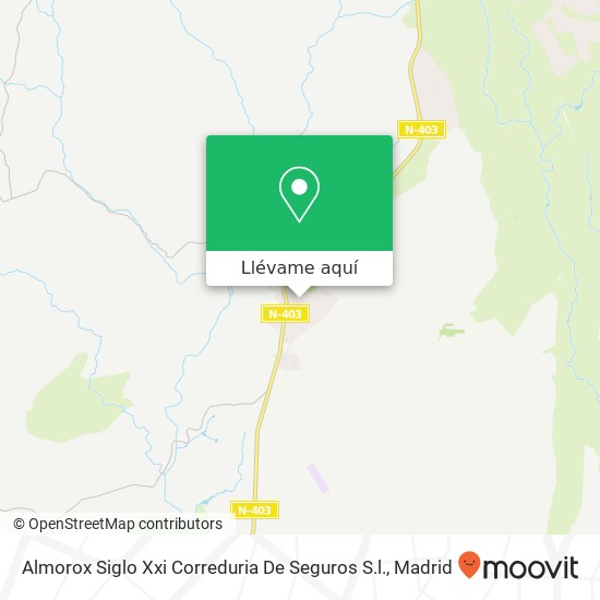 Mapa Almorox Siglo Xxi Correduria De Seguros S.l.