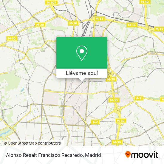 Mapa Alonso Resalt Francisco Recaredo